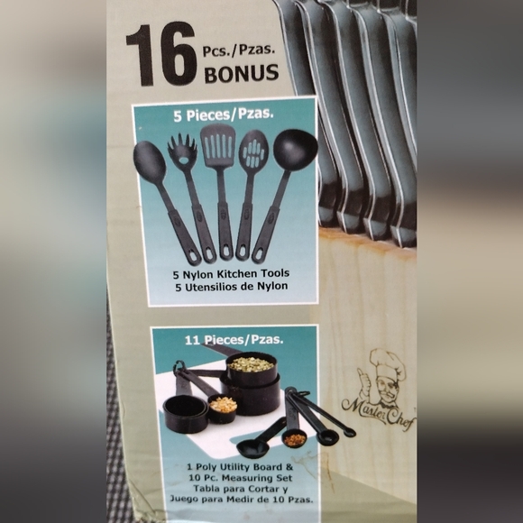 MasterChef DuraCut 29-Piece Black Cutlery Set